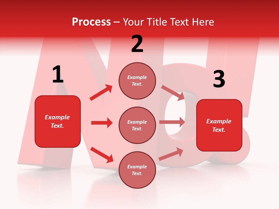 Illustration Red Idea PowerPoint Template