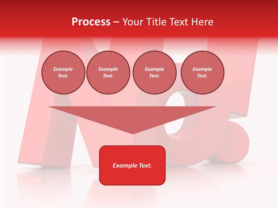 Illustration Red Idea PowerPoint Template