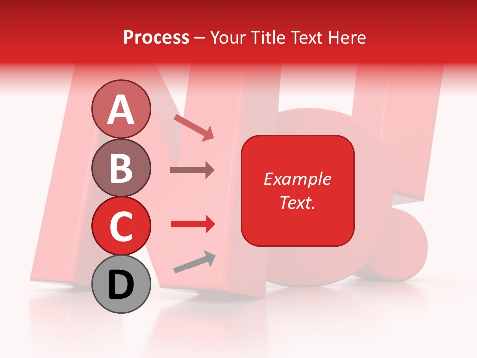Illustration Red Idea PowerPoint Template