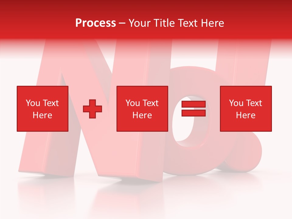 Illustration Red Idea PowerPoint Template