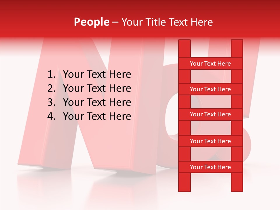 Illustration Red Idea PowerPoint Template