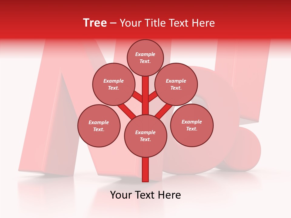 Illustration Red Idea PowerPoint Template