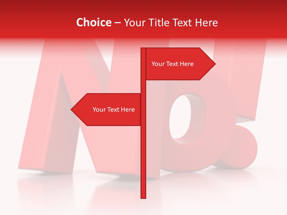 Illustration Red Idea PowerPoint Template