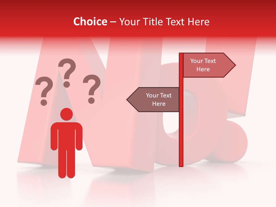 Illustration Red Idea PowerPoint Template