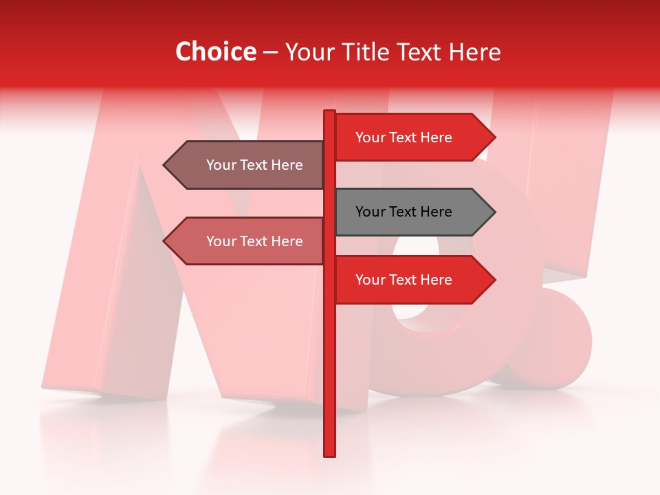 Illustration Red Idea PowerPoint Template