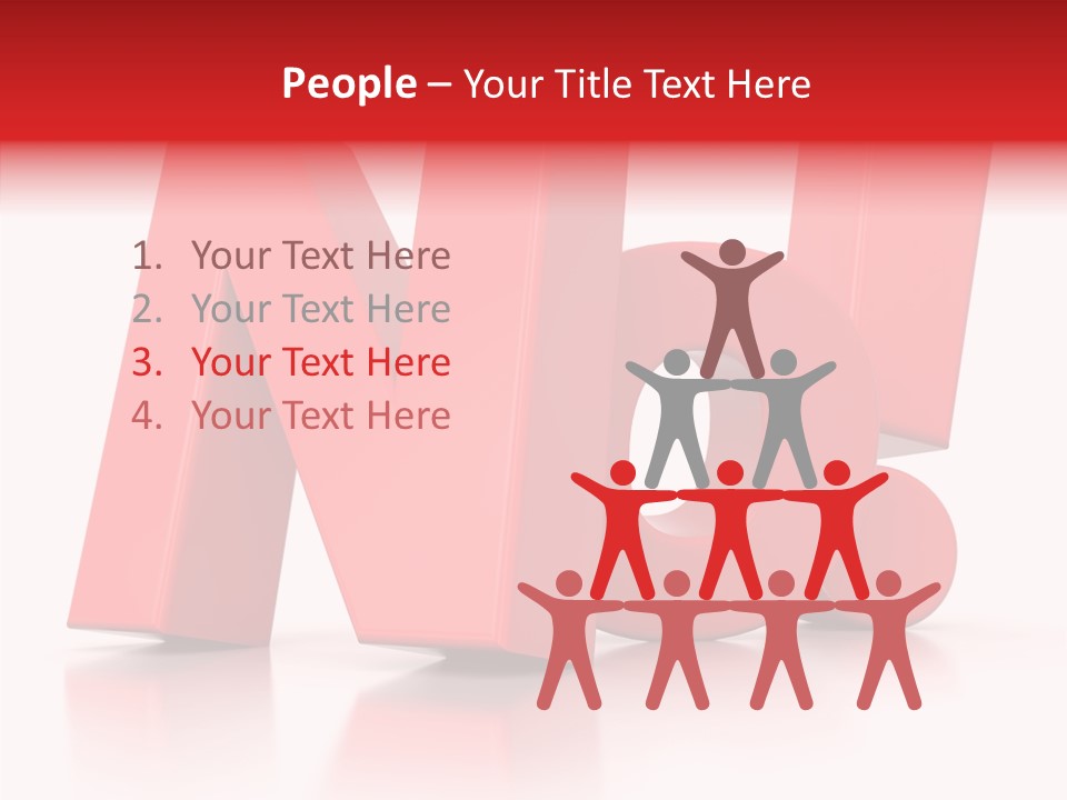 Illustration Red Idea PowerPoint Template