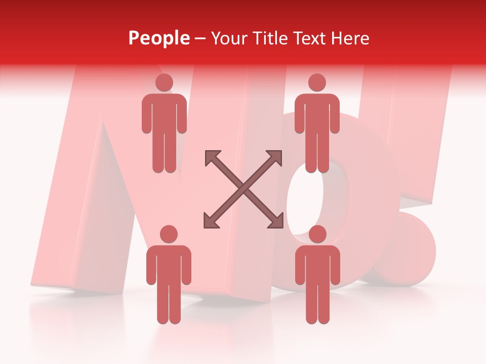 Illustration Red Idea PowerPoint Template