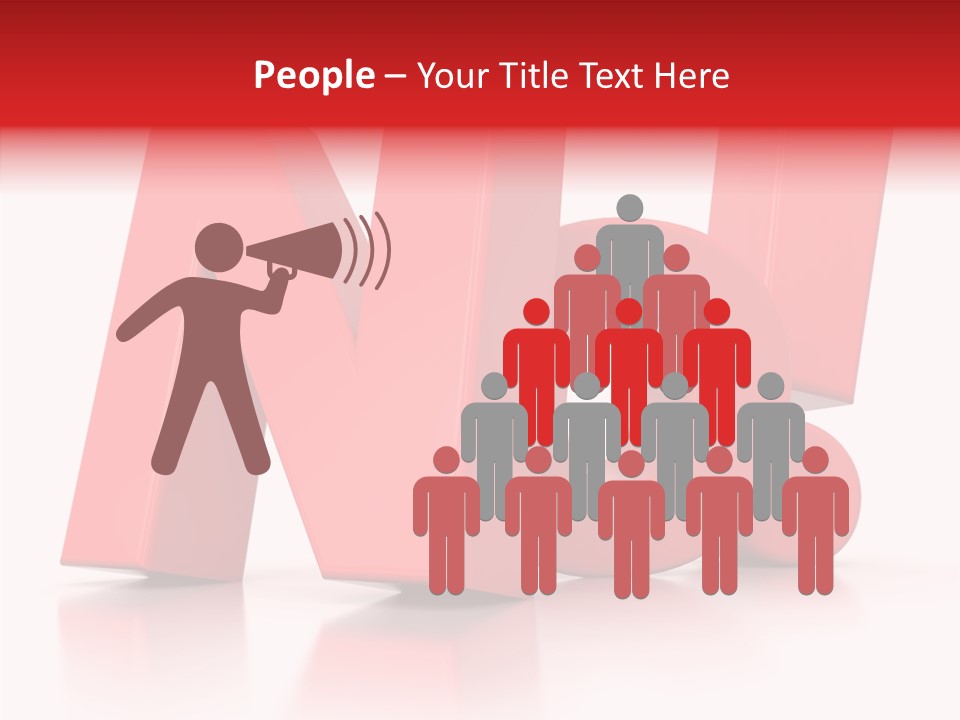 Illustration Red Idea PowerPoint Template
