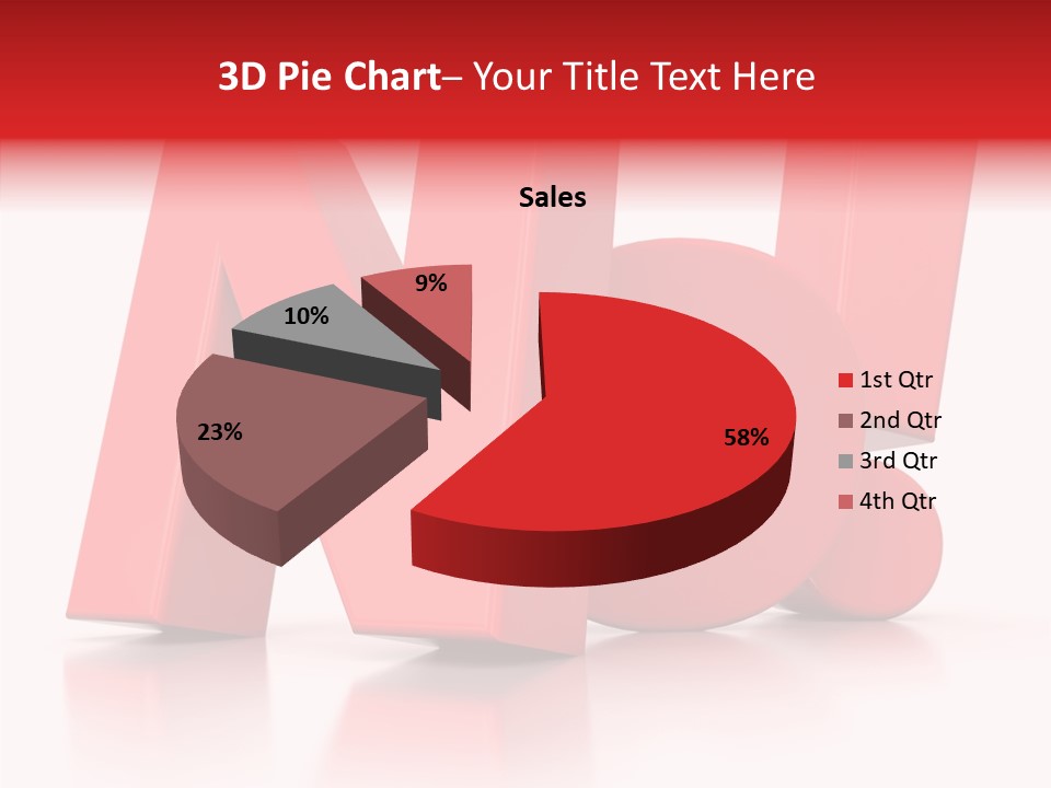 Illustration Red Idea PowerPoint Template
