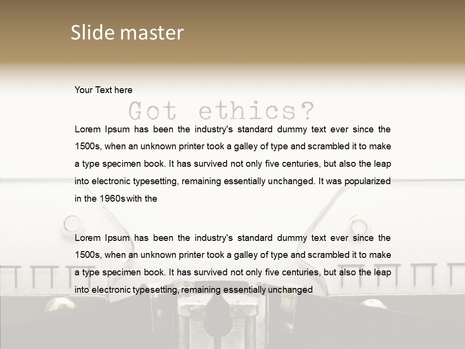 Integrity Attitude Fair PowerPoint Template