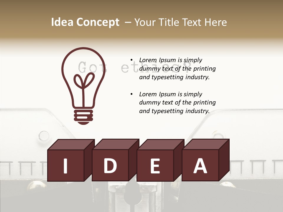 Integrity Attitude Fair PowerPoint Template