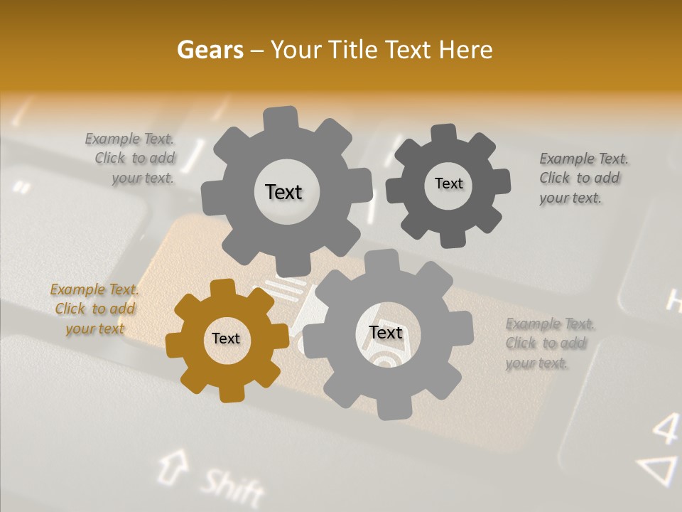 Mobile Global Van PowerPoint Template