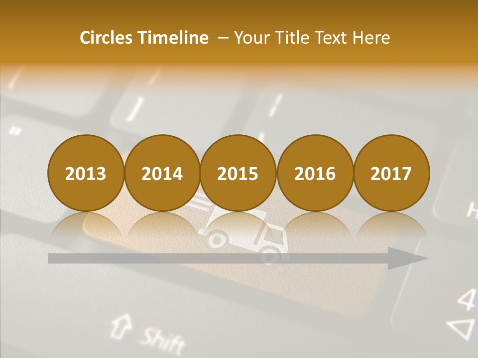 Mobile Global Van PowerPoint Template
