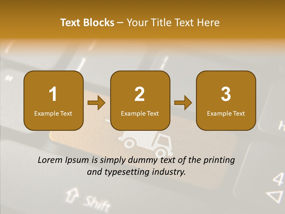 Mobile Global Van PowerPoint Template