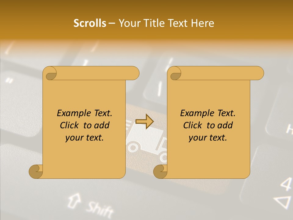 Mobile Global Van PowerPoint Template
