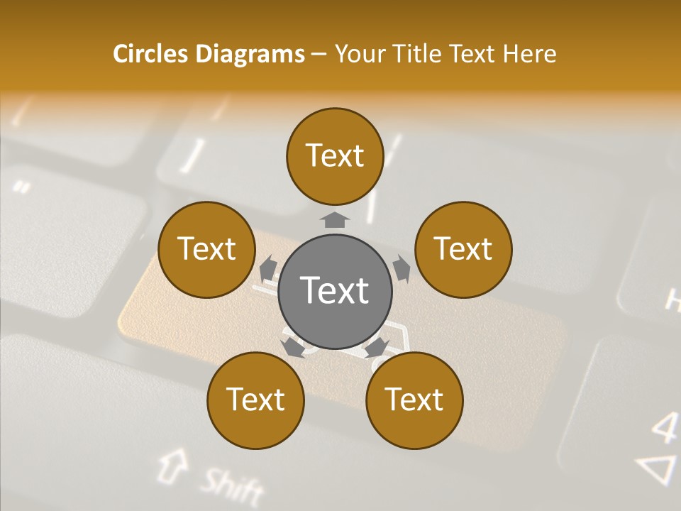 Mobile Global Van PowerPoint Template