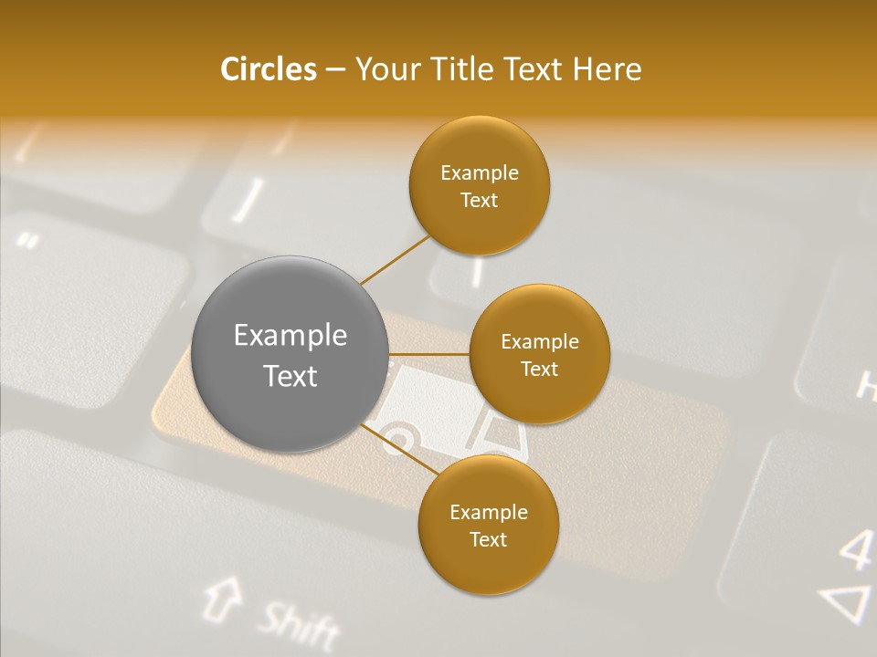 Mobile Global Van PowerPoint Template