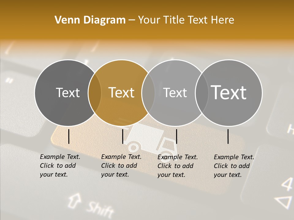 Mobile Global Van PowerPoint Template