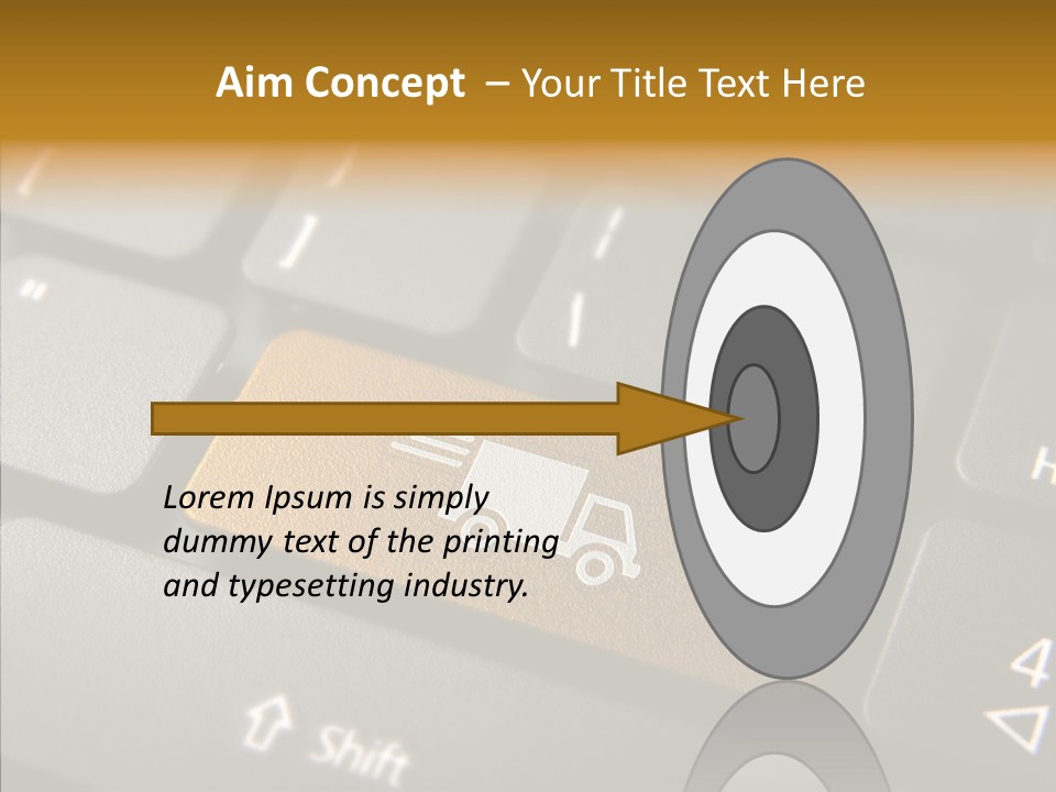 Mobile Global Van PowerPoint Template