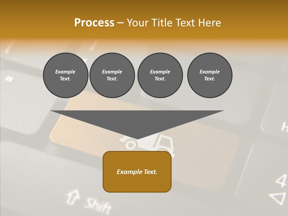 Mobile Global Van PowerPoint Template