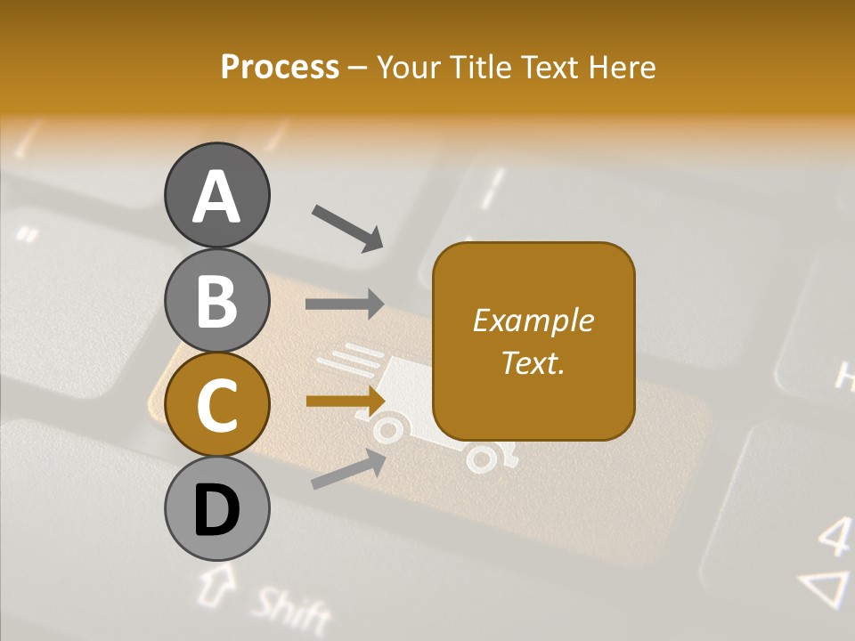 Mobile Global Van PowerPoint Template