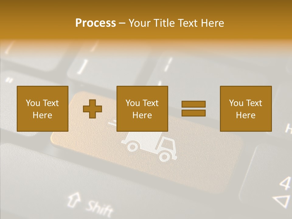 Mobile Global Van PowerPoint Template