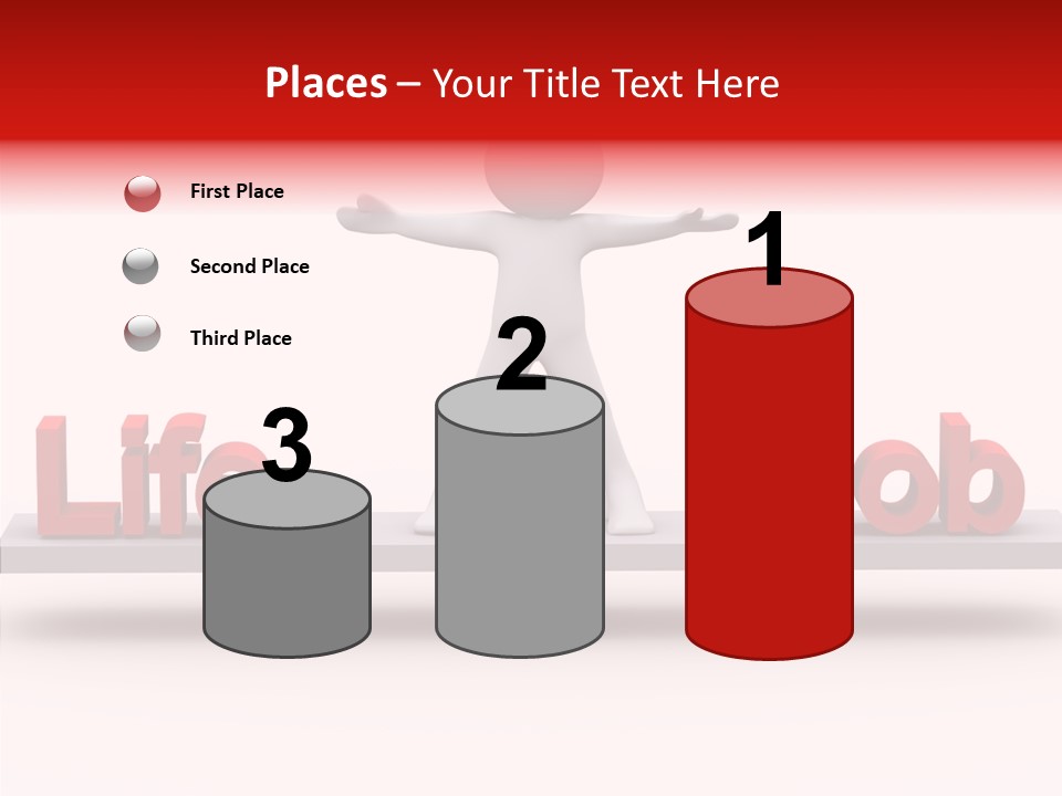 Standing Active Posing PowerPoint Template