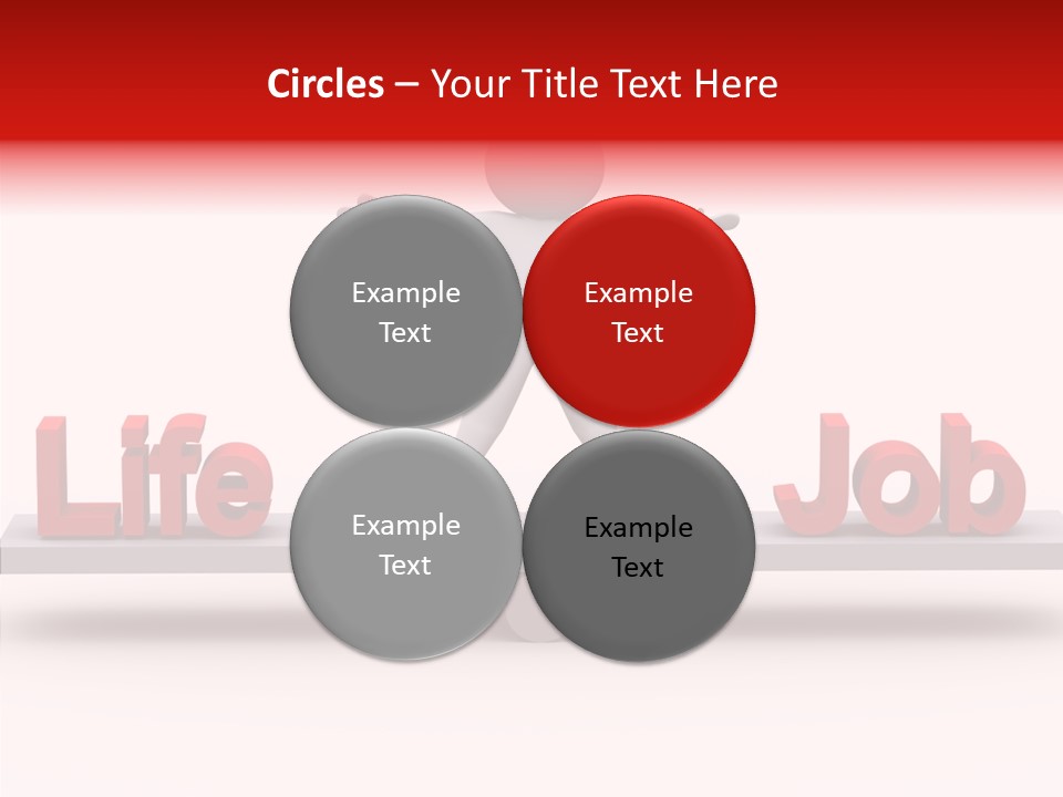 Standing Active Posing PowerPoint Template