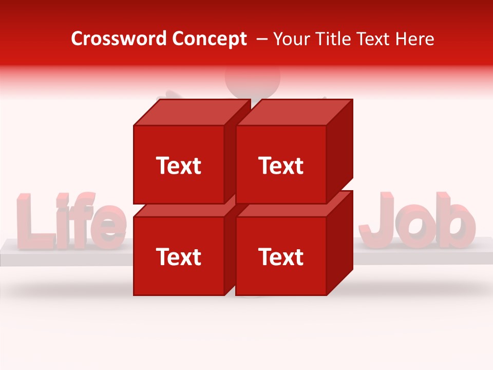 Standing Active Posing PowerPoint Template