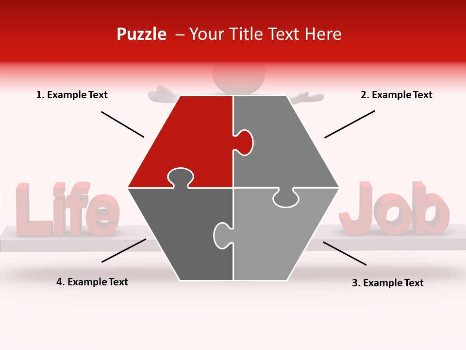 Standing Active Posing PowerPoint Template