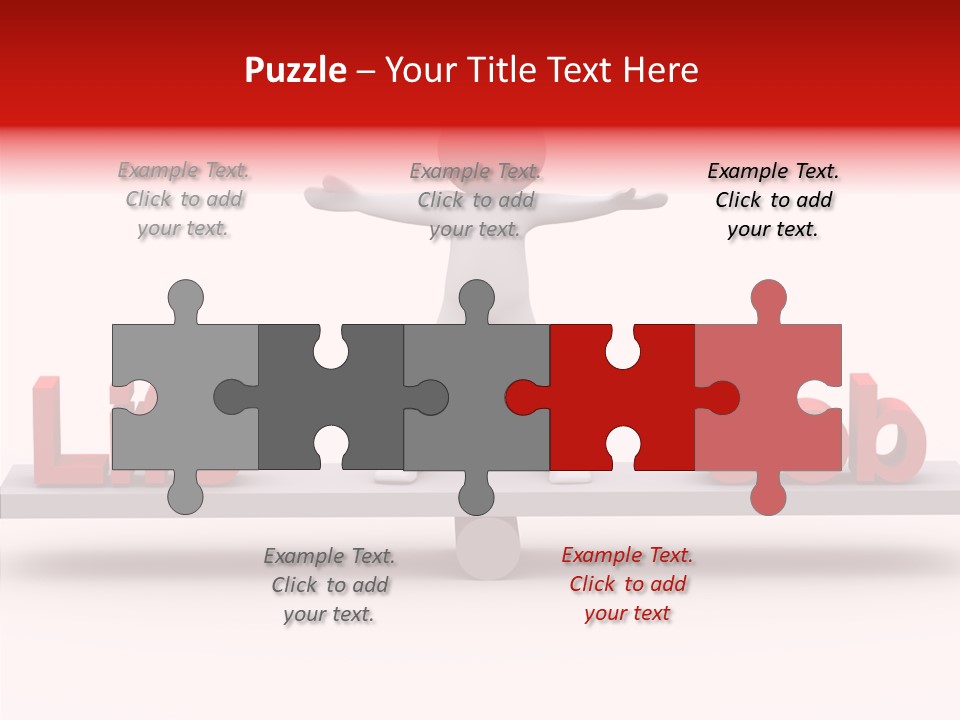 Standing Active Posing PowerPoint Template