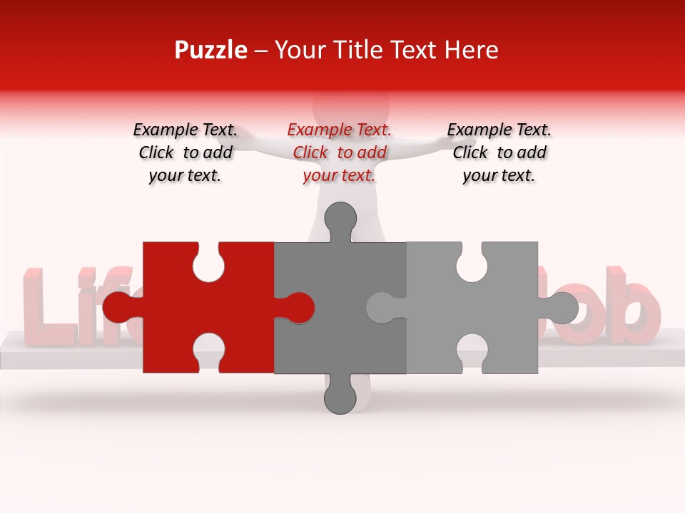 Standing Active Posing PowerPoint Template