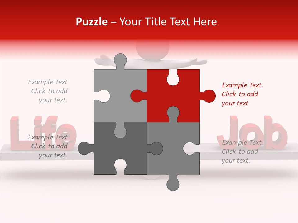 Standing Active Posing PowerPoint Template