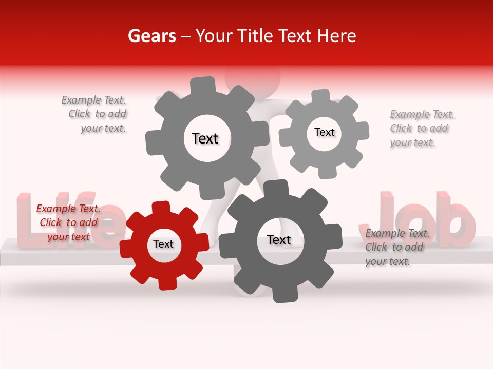 Standing Active Posing PowerPoint Template