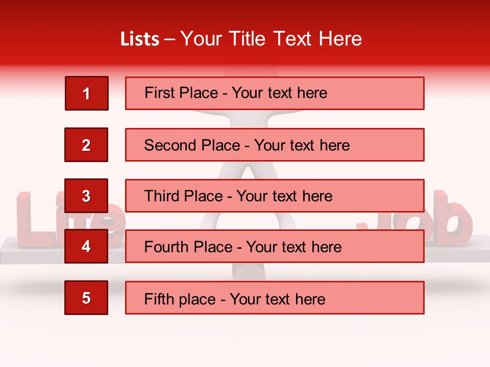 Standing Active Posing PowerPoint Template