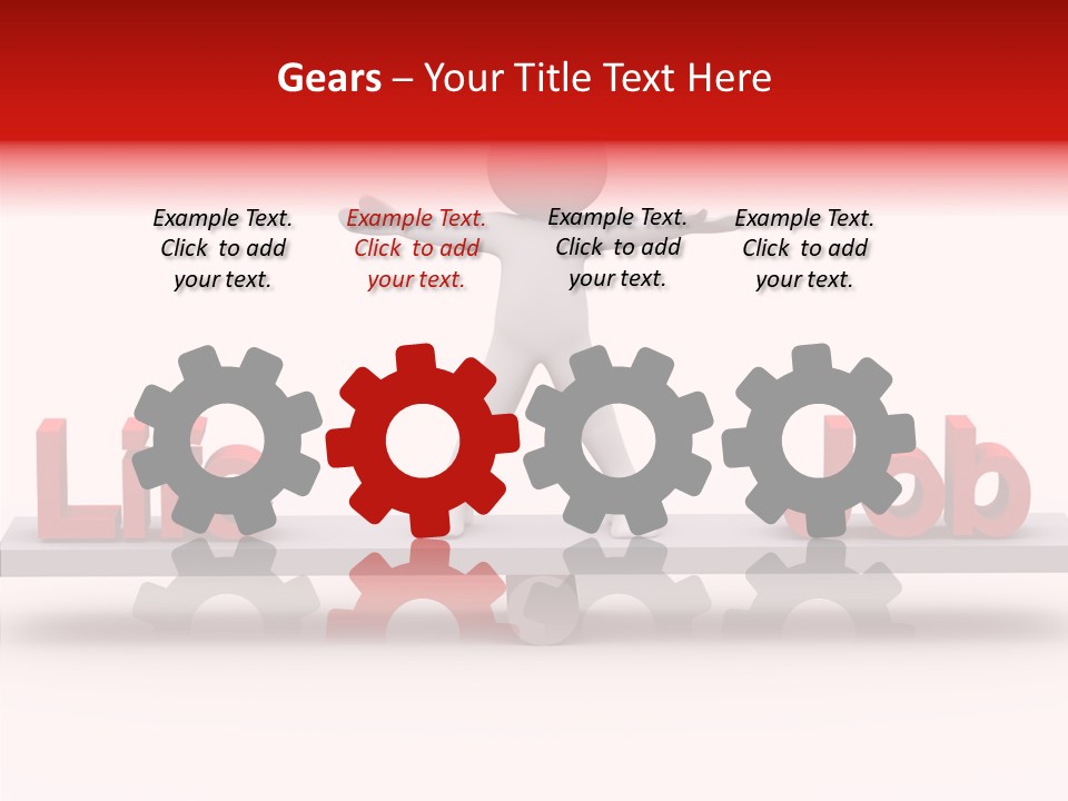 Standing Active Posing PowerPoint Template