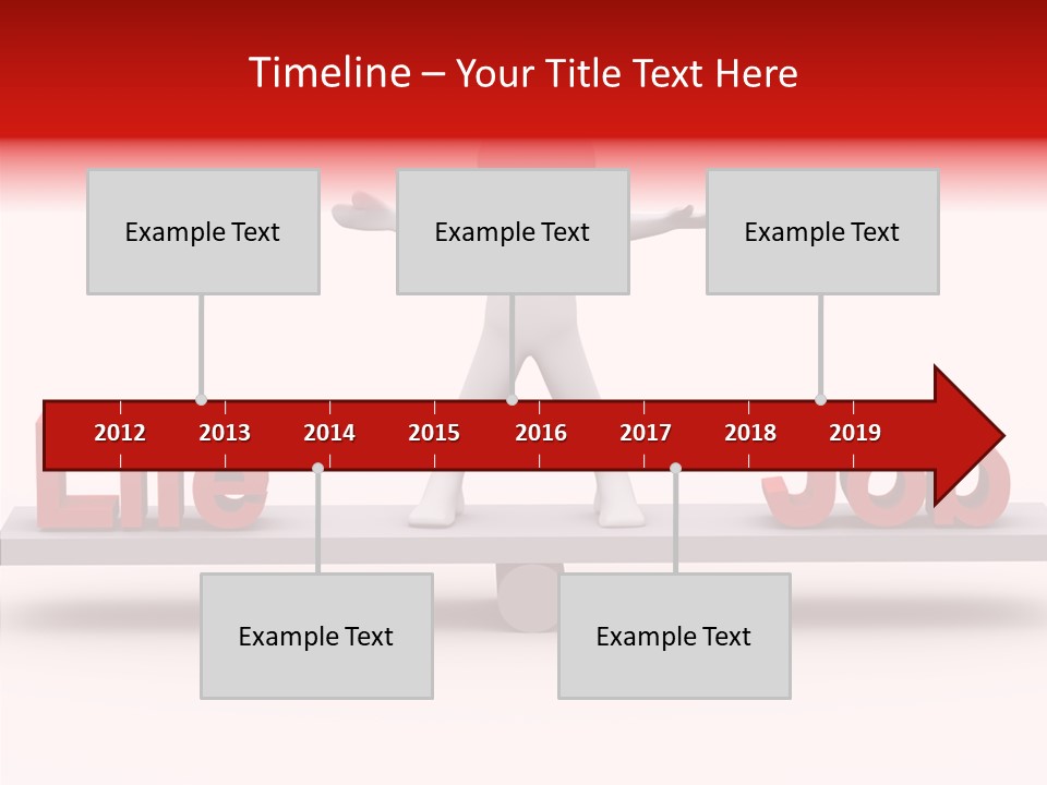 Standing Active Posing PowerPoint Template