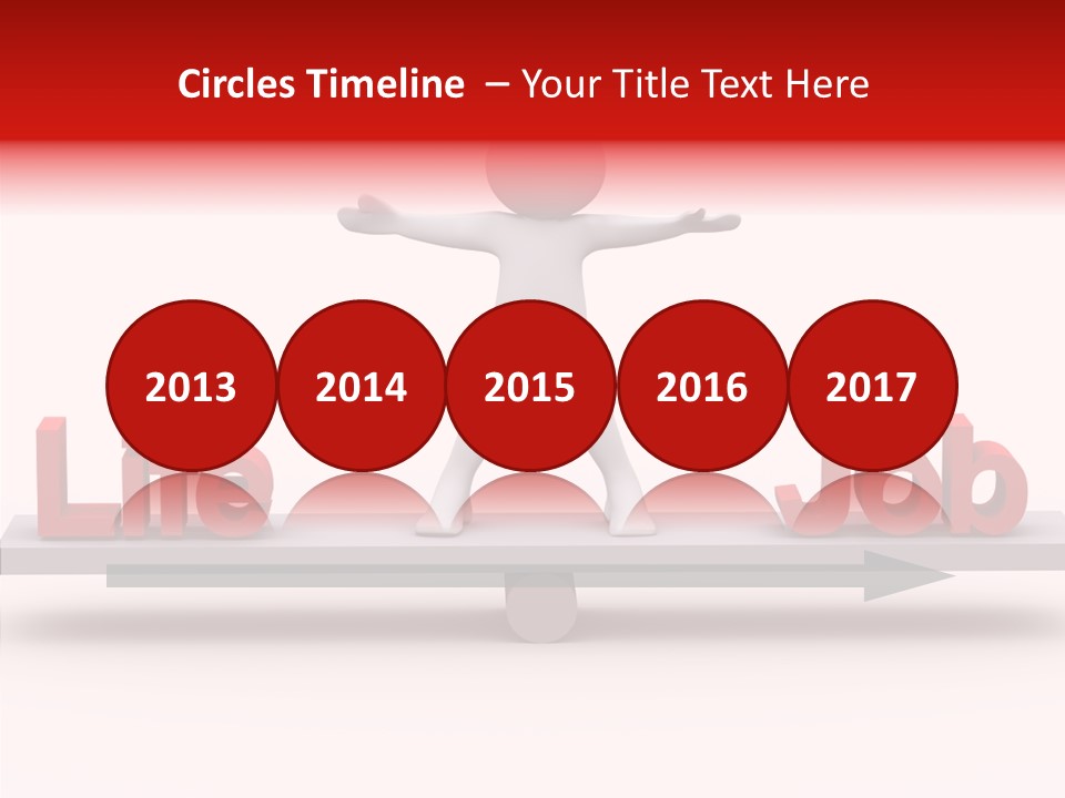 Standing Active Posing PowerPoint Template