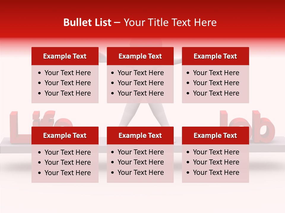 Standing Active Posing PowerPoint Template