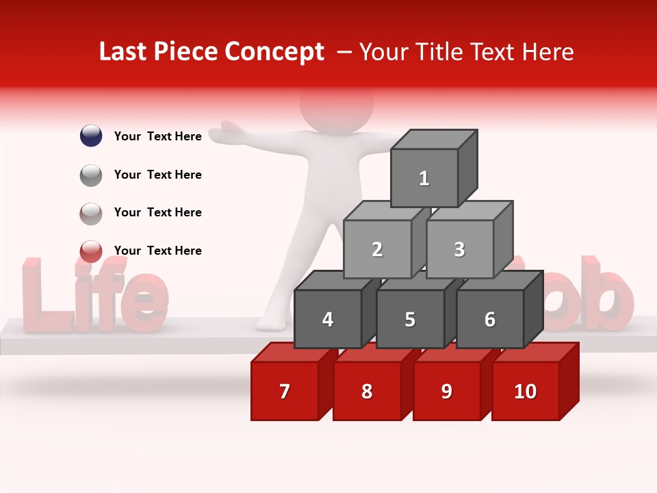 Standing Active Posing PowerPoint Template