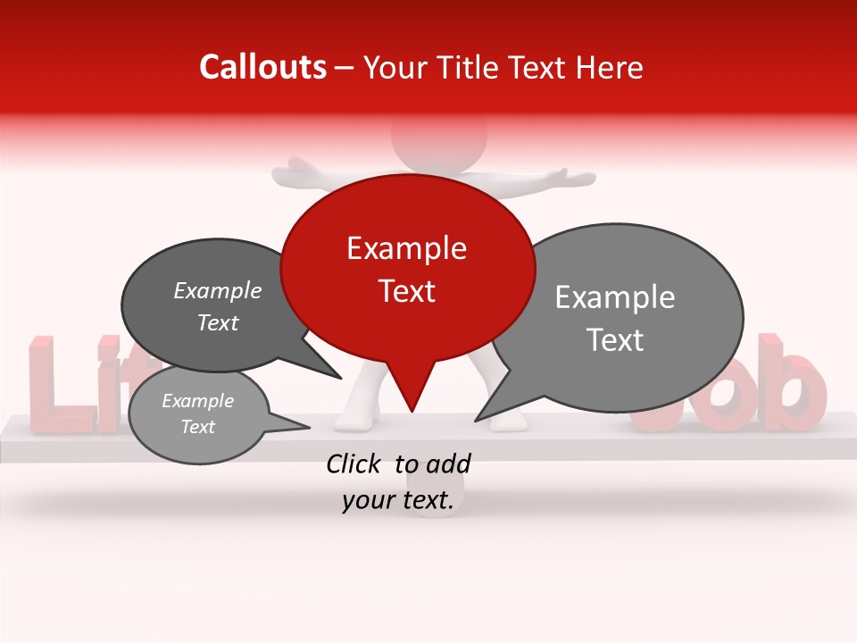 Standing Active Posing PowerPoint Template