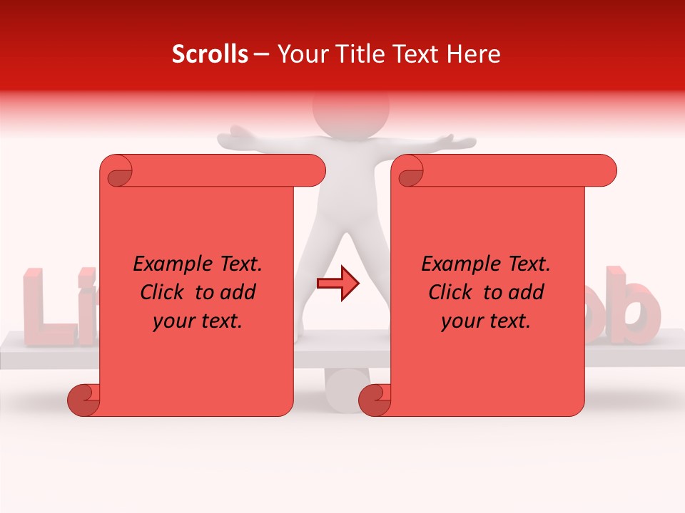 Standing Active Posing PowerPoint Template