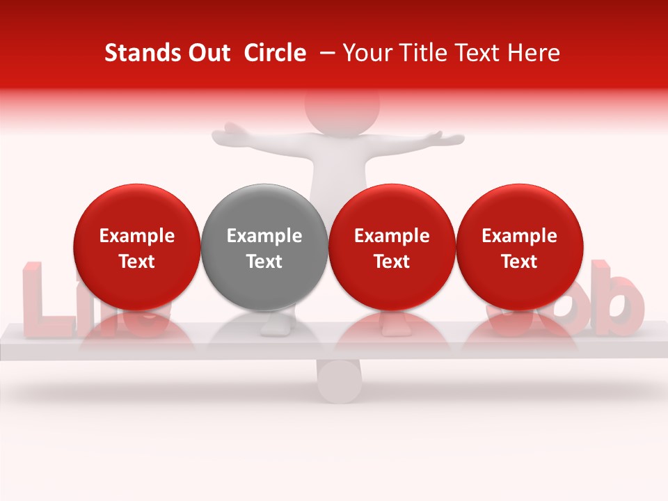 Standing Active Posing PowerPoint Template