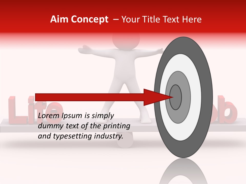 Standing Active Posing PowerPoint Template