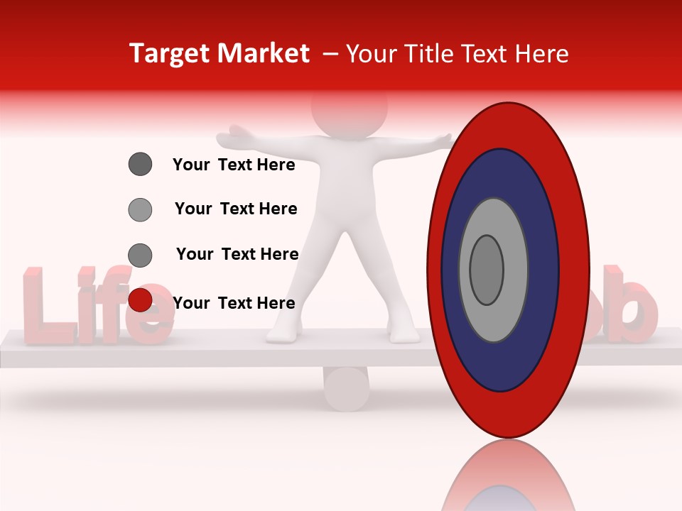 Standing Active Posing PowerPoint Template