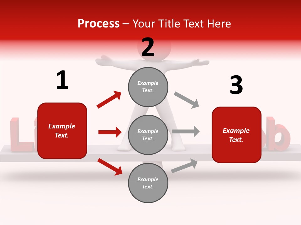 Standing Active Posing PowerPoint Template