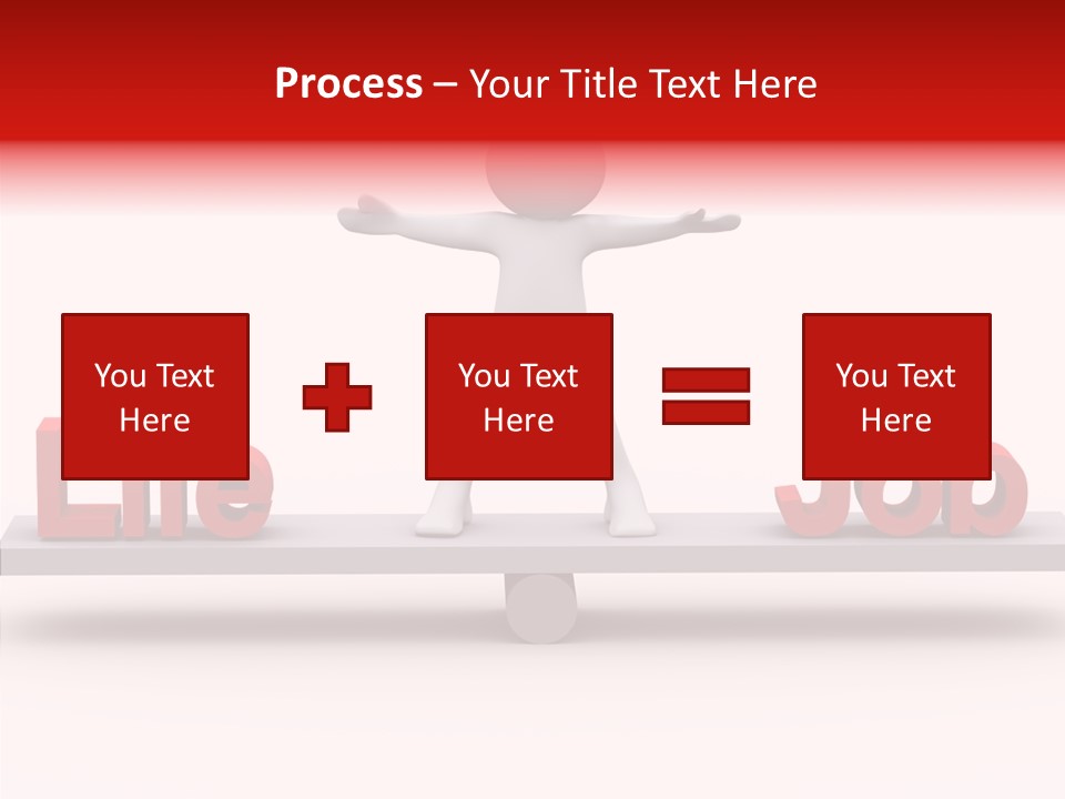 Standing Active Posing PowerPoint Template