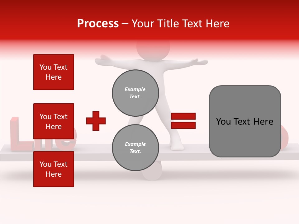 Standing Active Posing PowerPoint Template