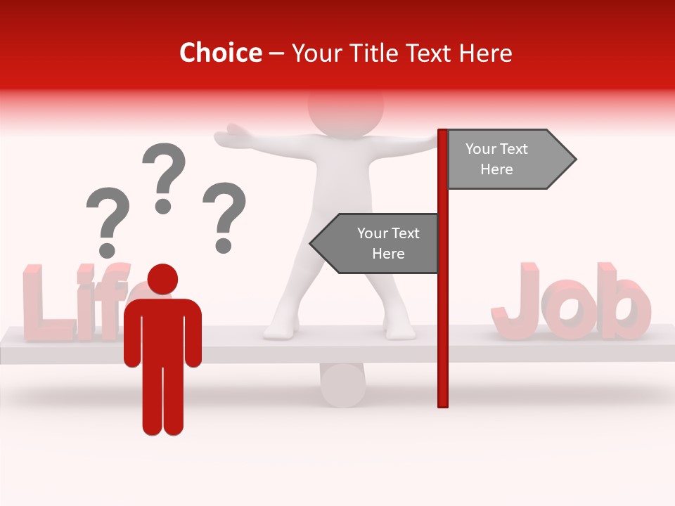 Standing Active Posing PowerPoint Template