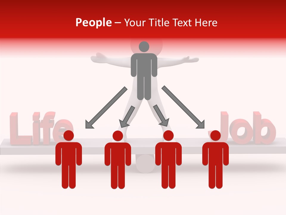 Standing Active Posing PowerPoint Template